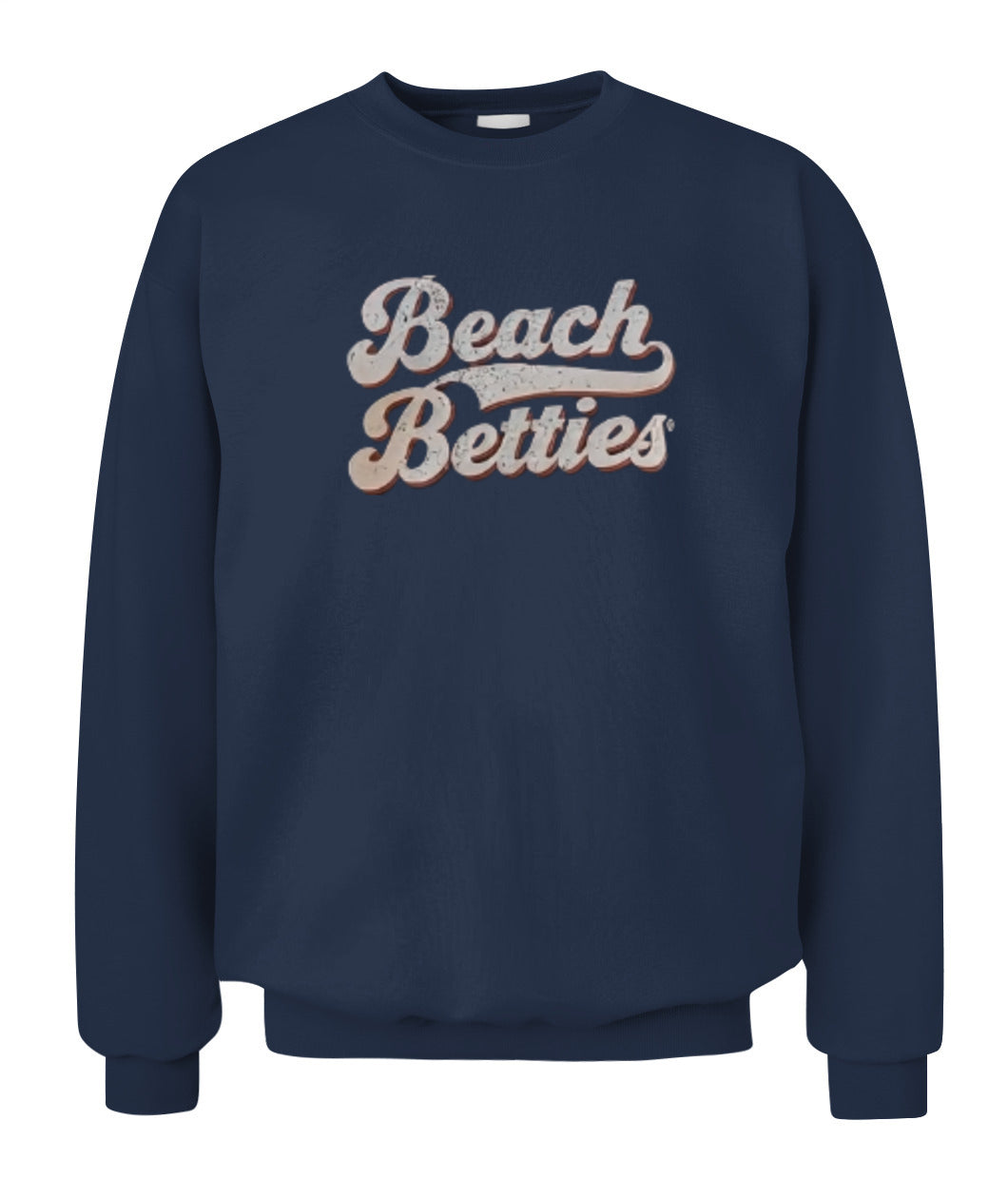 Beach Betties Retro Crewneck Sweatshirt - retro surf crewneck sweatshirt front view